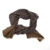 Mens Classic Vintage Green Printed Cravat Style Scarf