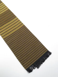 Mens Classic Vintage Green  Printed Cravat Style Scarf
