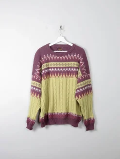 Men's Colurful Vintage Italian Jumper M/L
