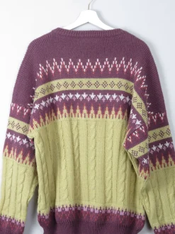 Men's Colurful Vintage Italian Jumper M/L