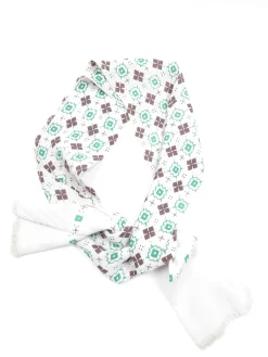 Men’s Cream, Brown & Green Scarf