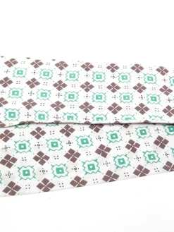 Men’s Cream, Brown & Green Scarf