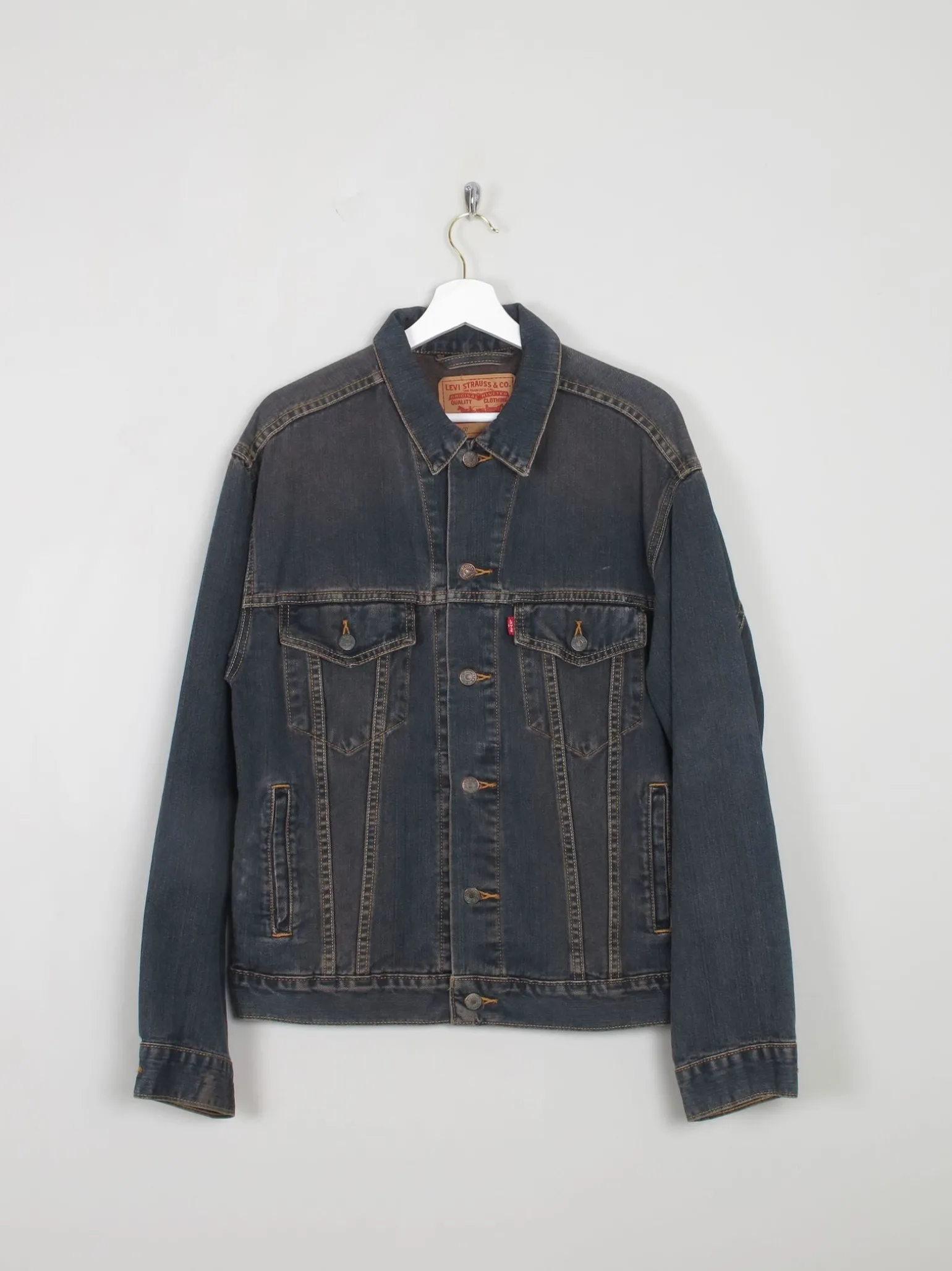 Men's Dark Blue Vintage Denim Jacket M
