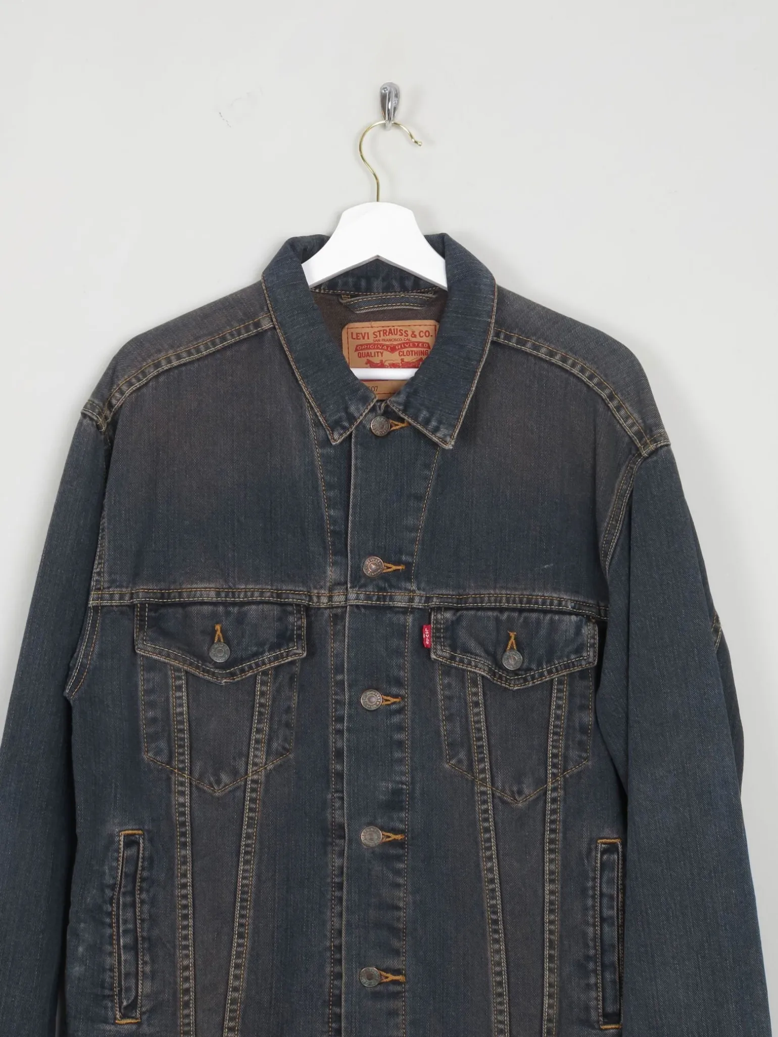 Men's Dark Blue Vintage Denim Jacket M