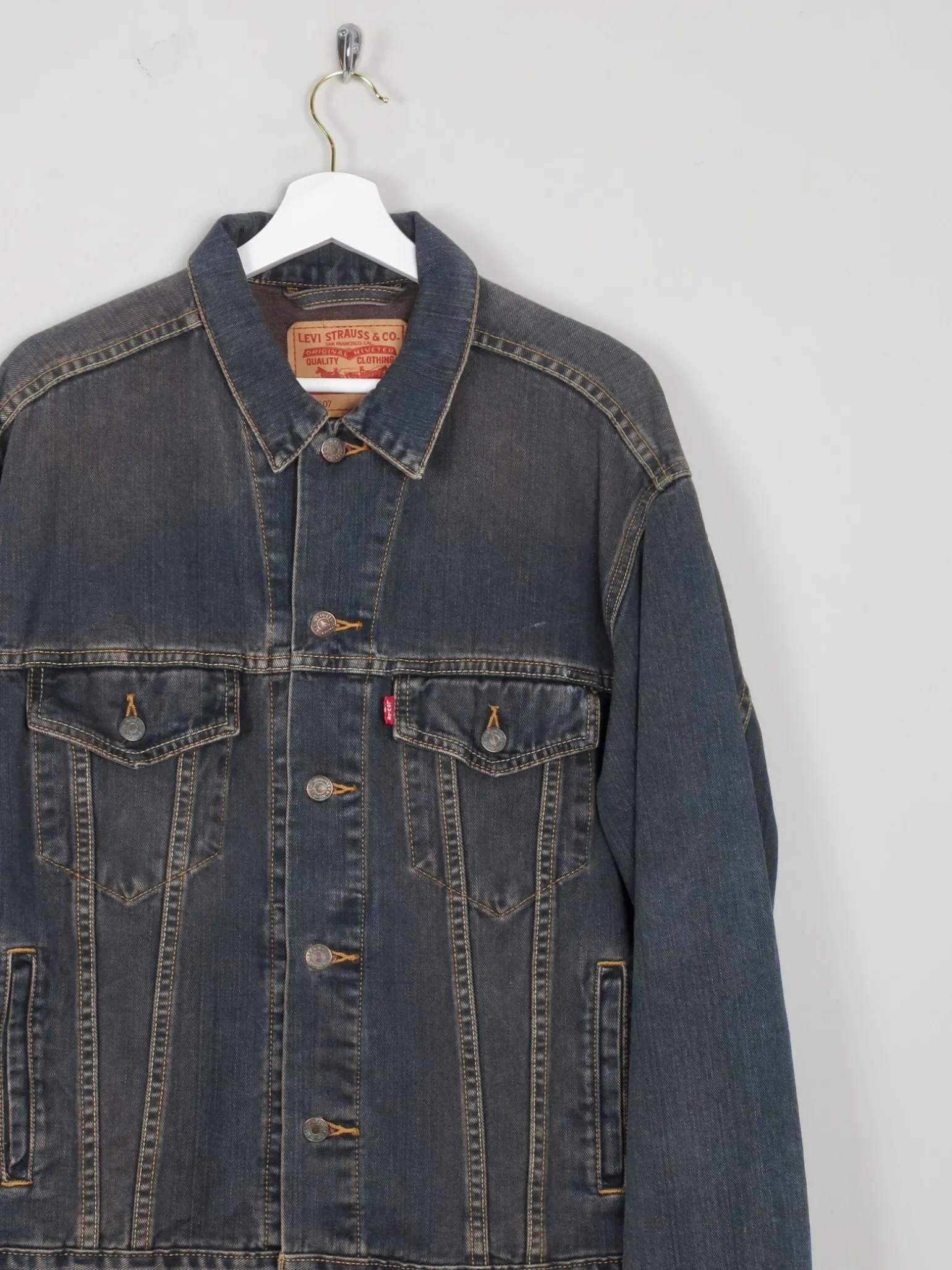 Men's Dark Blue Vintage Denim Jacket M