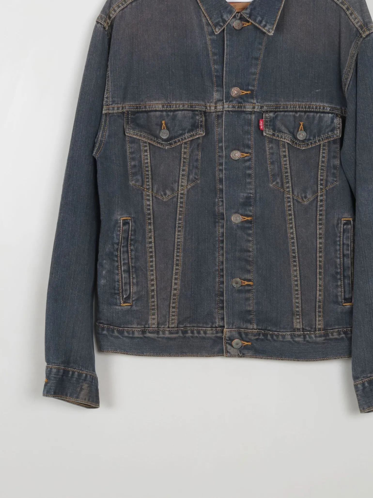 Men's Dark Blue Vintage Denim Jacket M