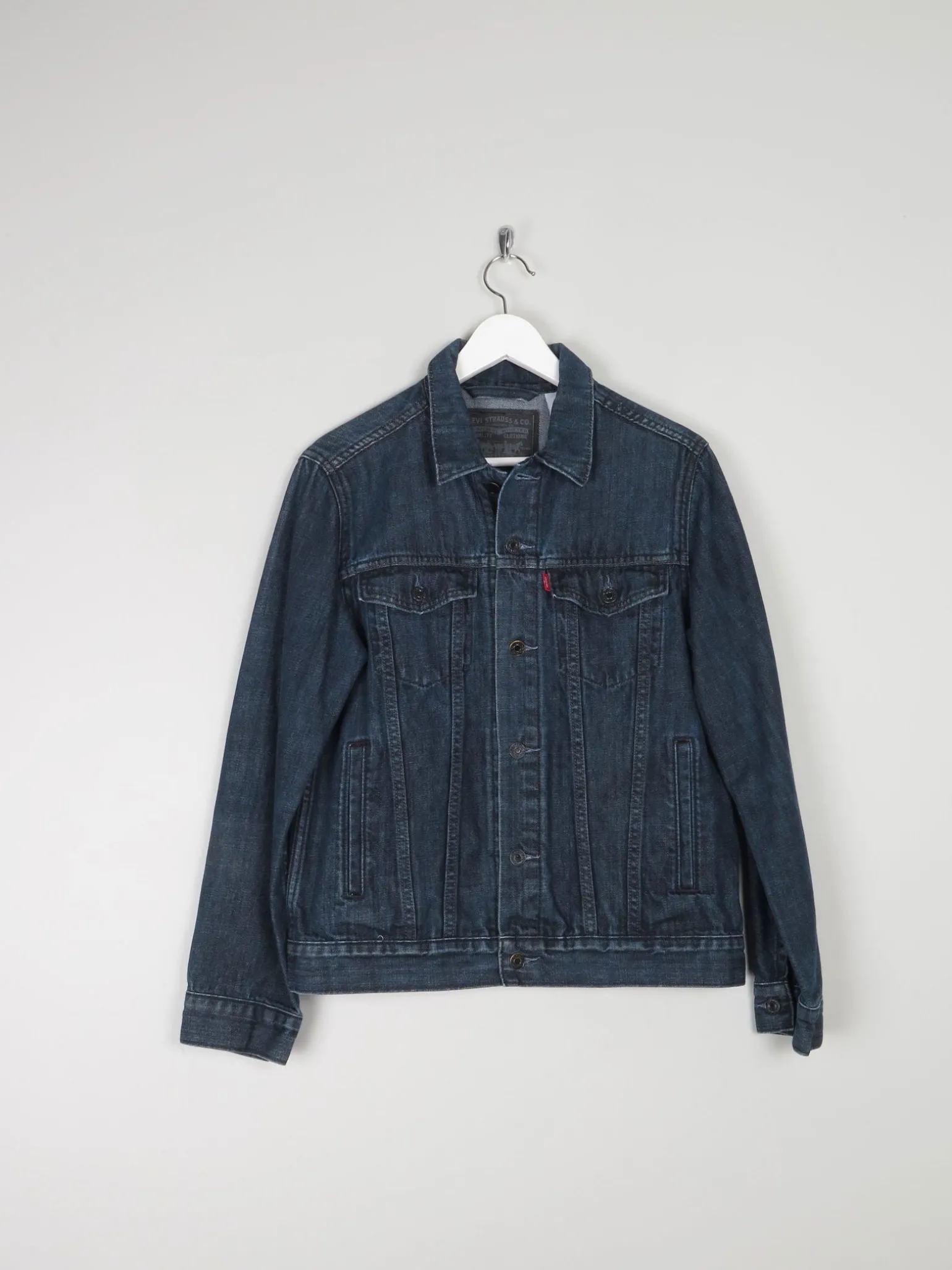 Mens Dark Blue Vintage Levis Denim Jacket S