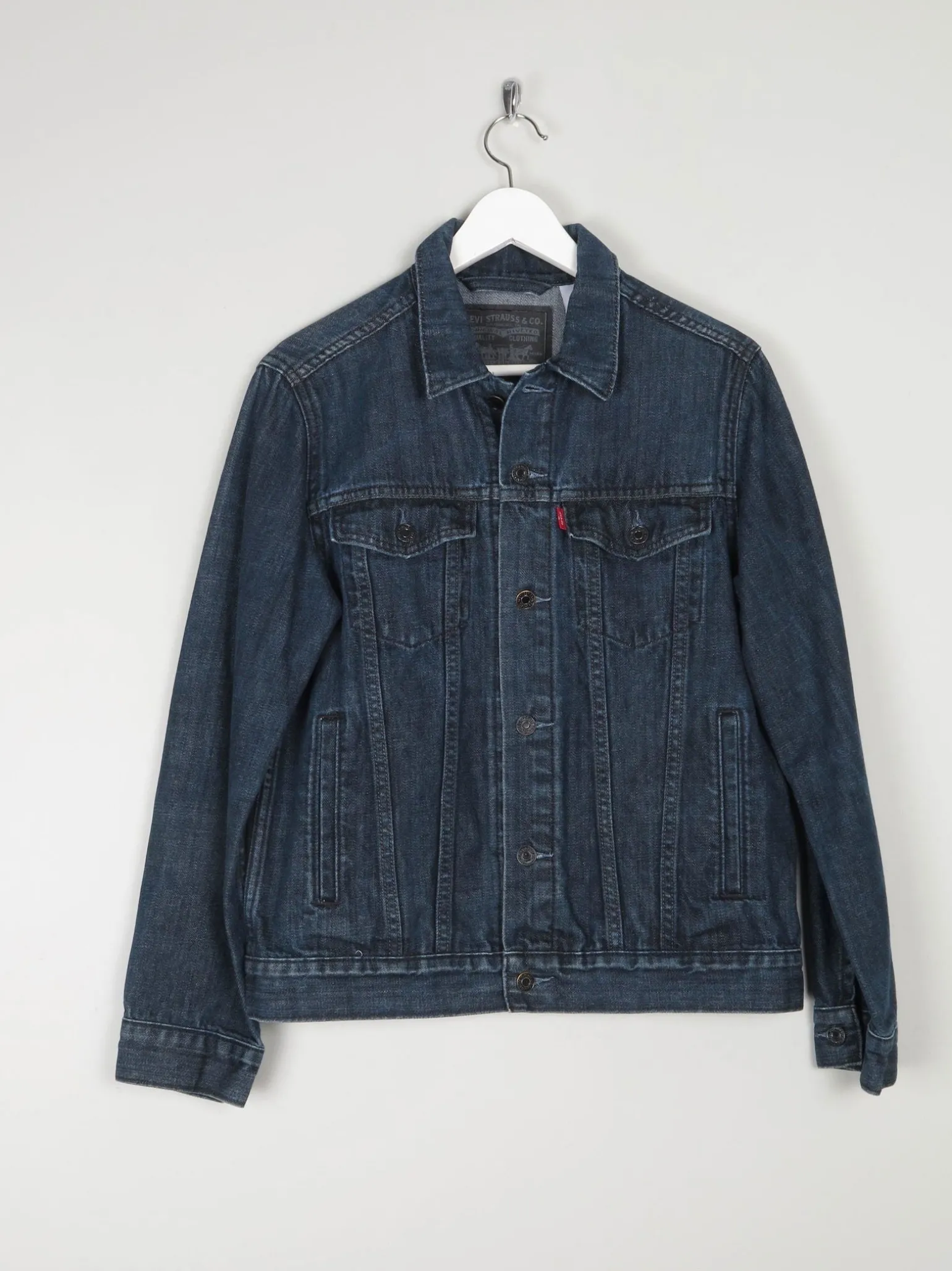 Mens Dark Blue Vintage Levis Denim Jacket S