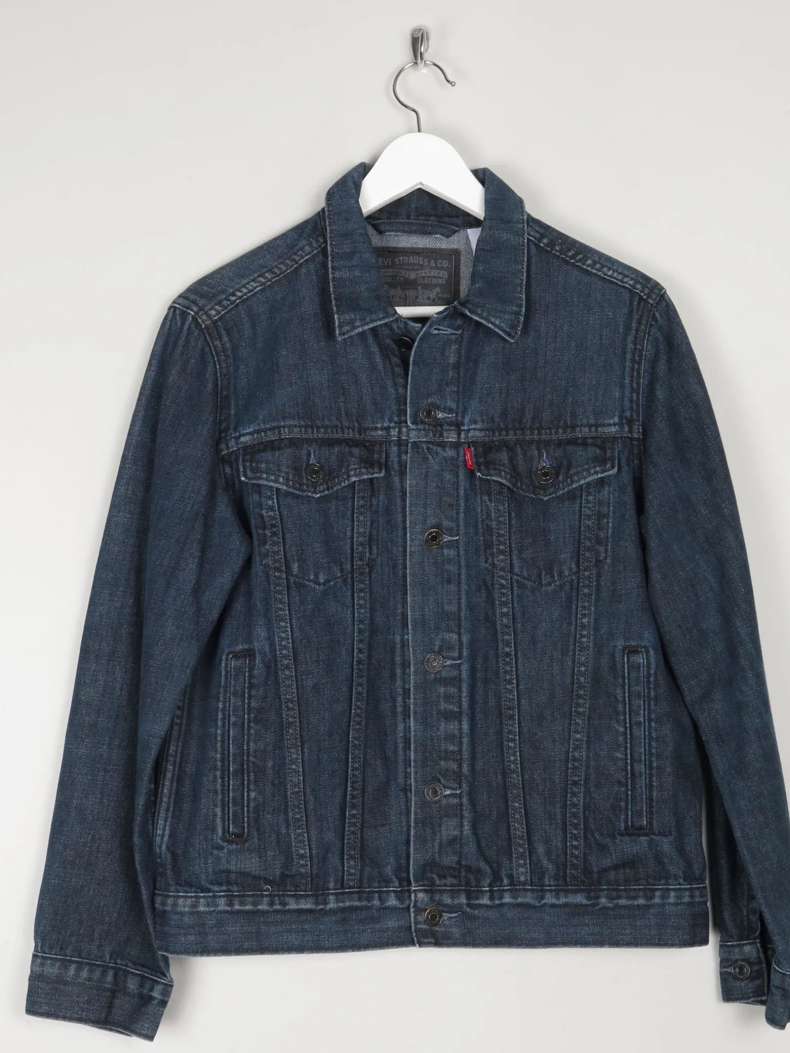 Mens Dark Blue Vintage Levis Denim Jacket S