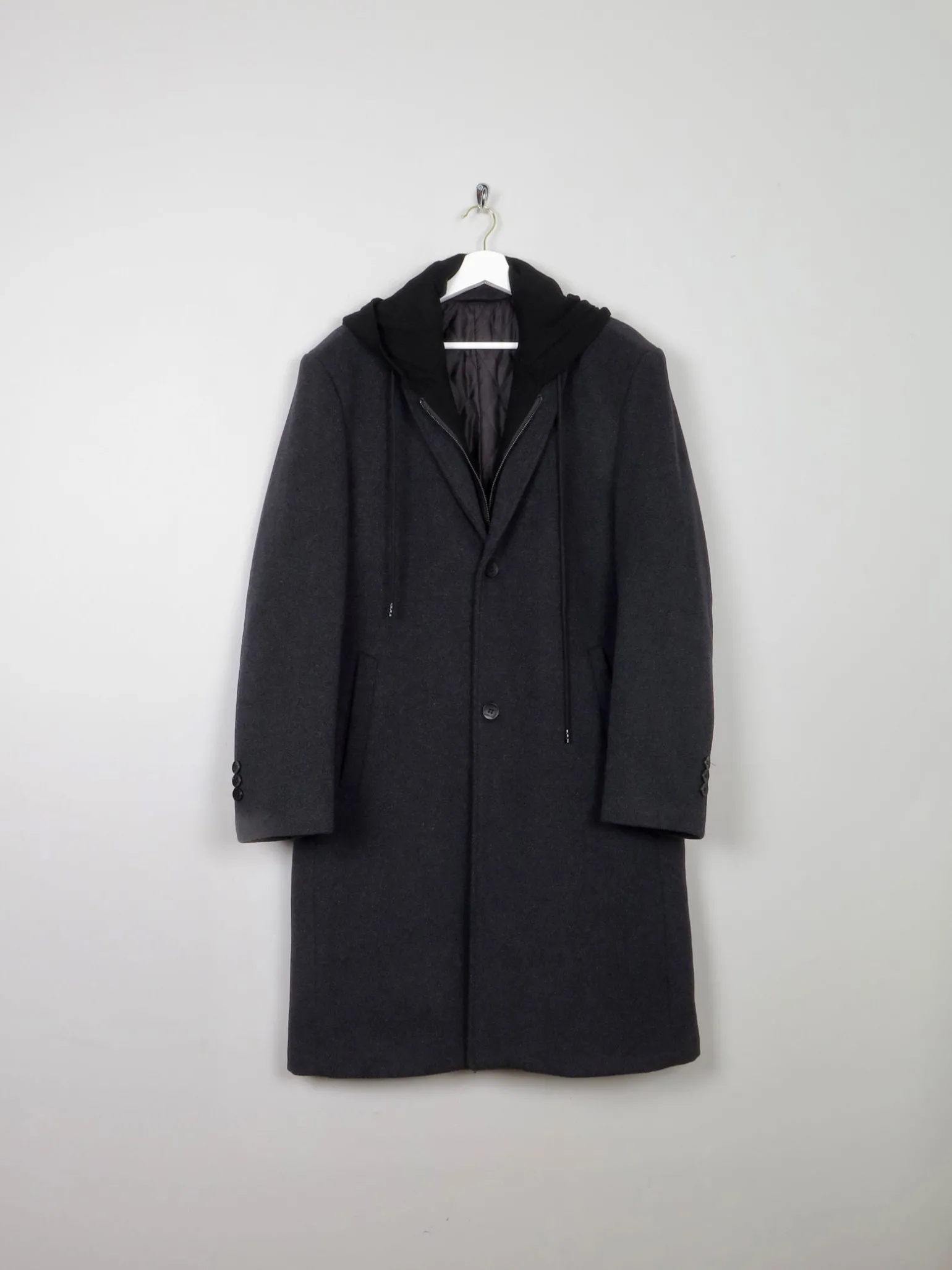 Men's Dark Grey Vintage Coat 44”