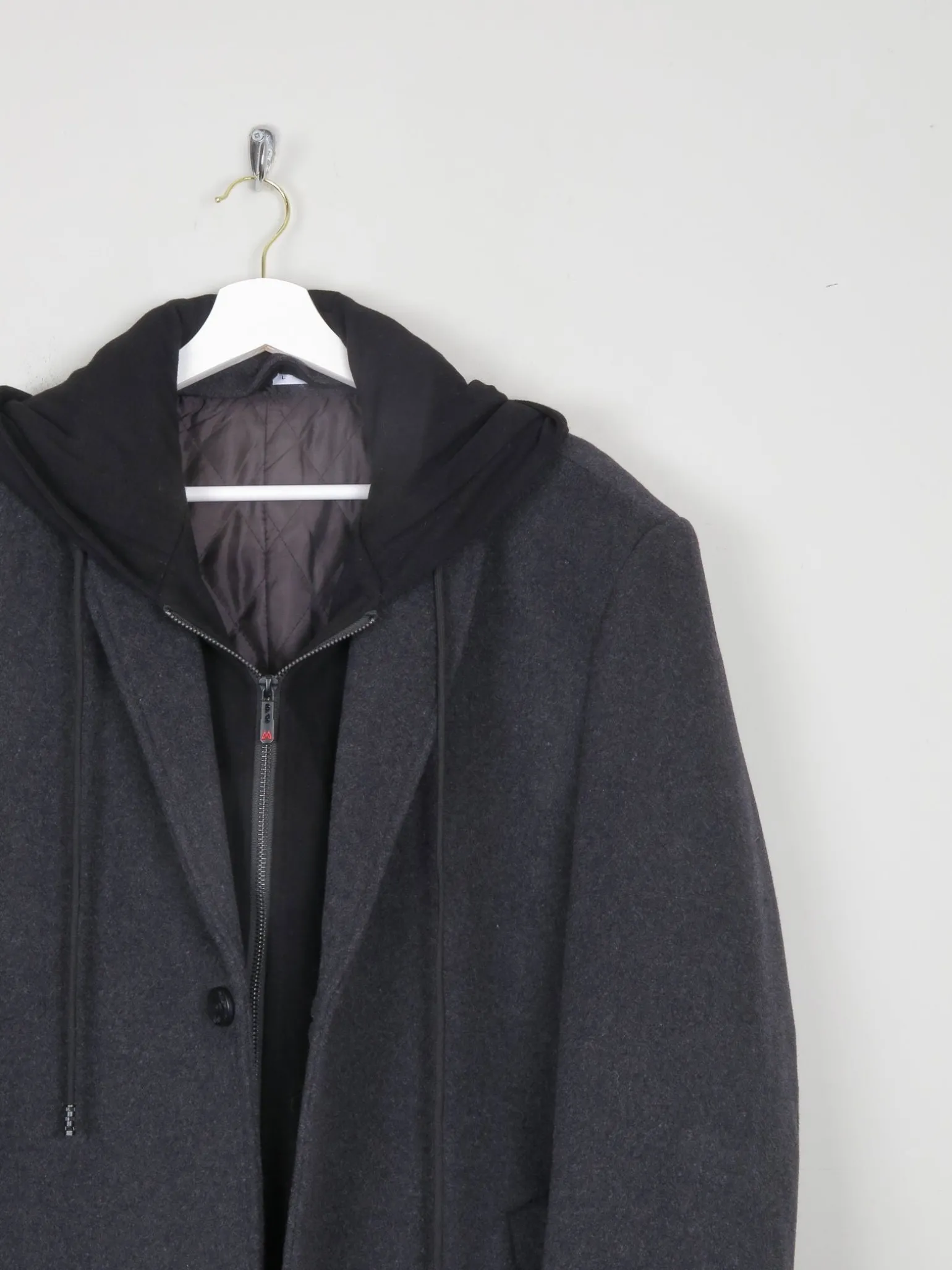 Men's Dark Grey Vintage Coat 44”