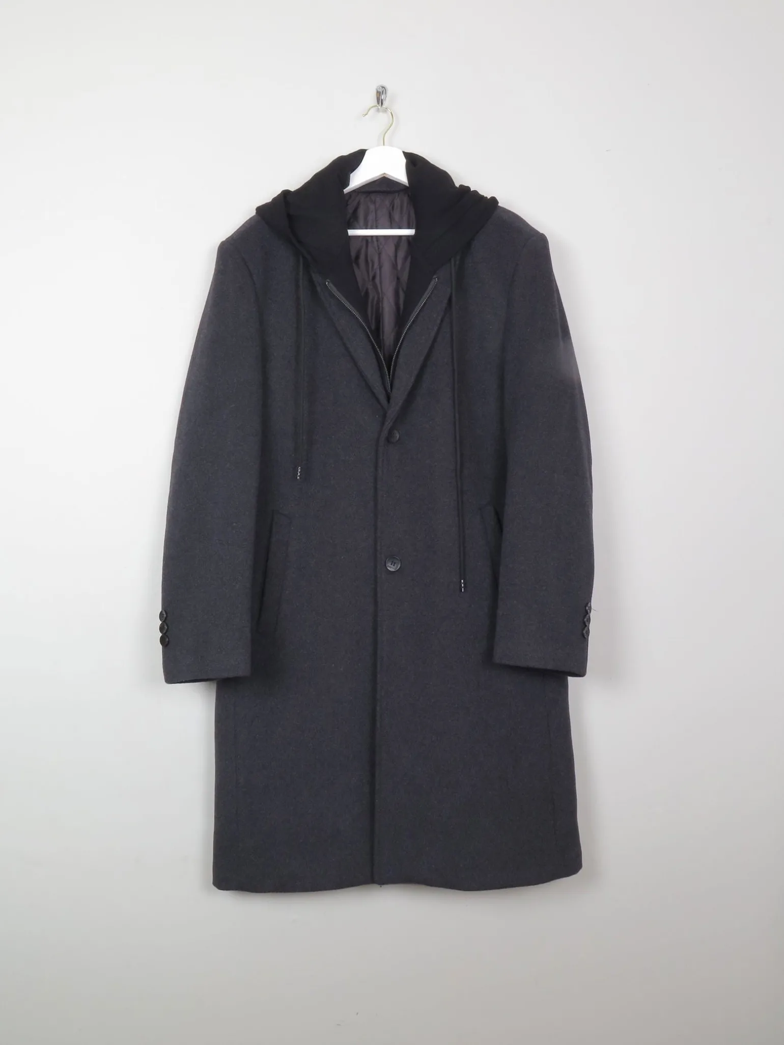 Men's Dark Grey Vintage Coat 44”
