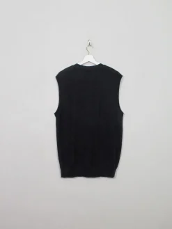 Men's Dark Grey Wool Gilet L