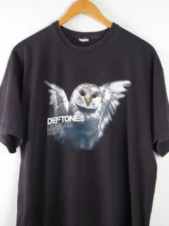 Men's Def Tones Vintage Black Tour Rock T-shirt L