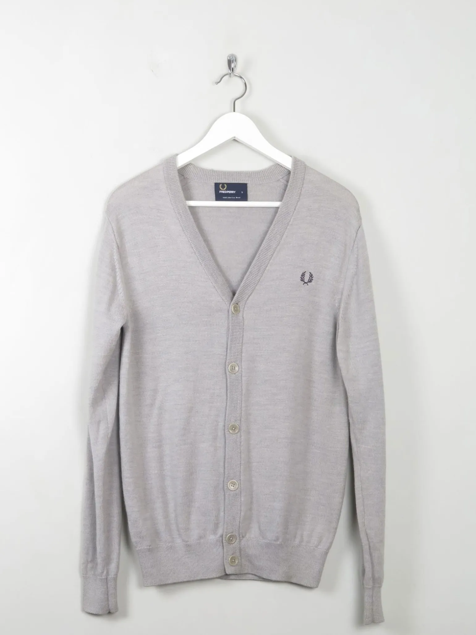 Men's Fred Perry Merino Wool Cardigan S