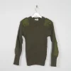 Men's Green Army Jumper XS