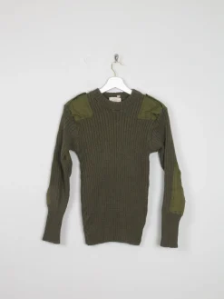 Men's Green Army Jumper XS