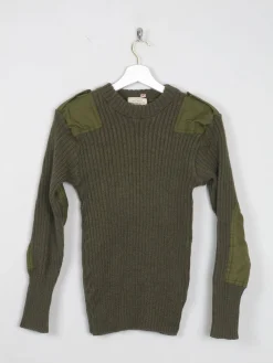 Men's Green Army Jumper XS