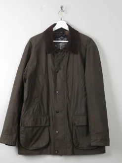 Men's Green Crane Wax Jacket M