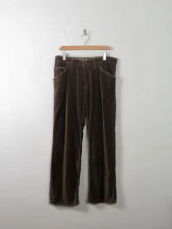 Men's Green Velvet Vintage D & G Trousers 34" W