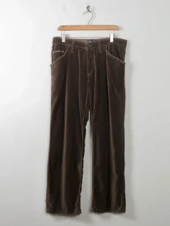Men's Green Velvet Vintage D & G Trousers 34" W