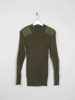 Men's Green Vintage Army Jumper S/M