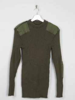 Men's Green Vintage Army Jumper S/M