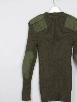 Men's Green Vintage Army Jumper S/M