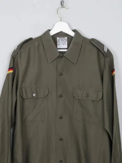 Men's Green Vintage Army Shirt L/XL