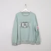 Men's Green Vintage Sweatshirt With Logo L