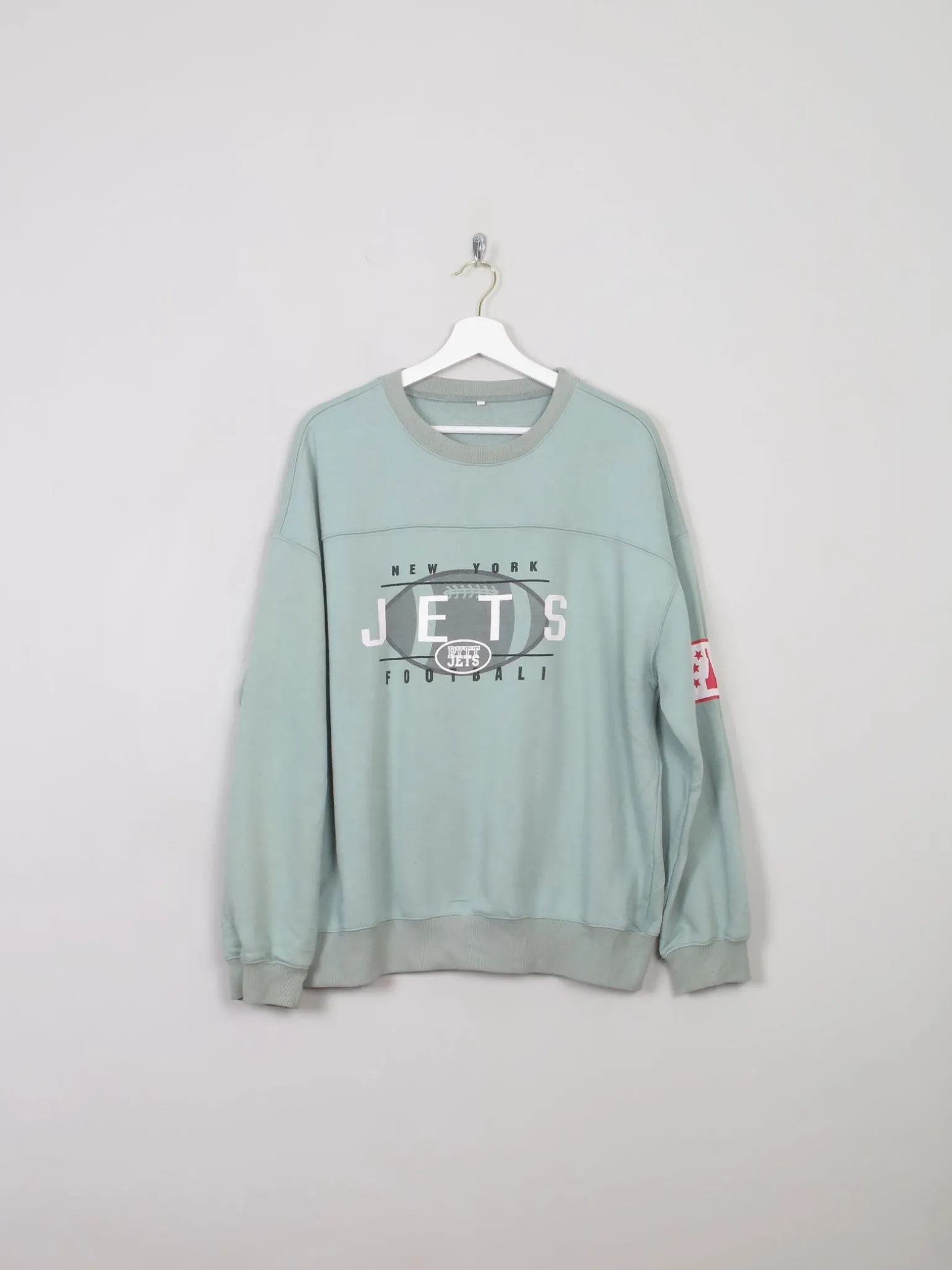 Men's Green Vintage Sweatshirt With Logo L