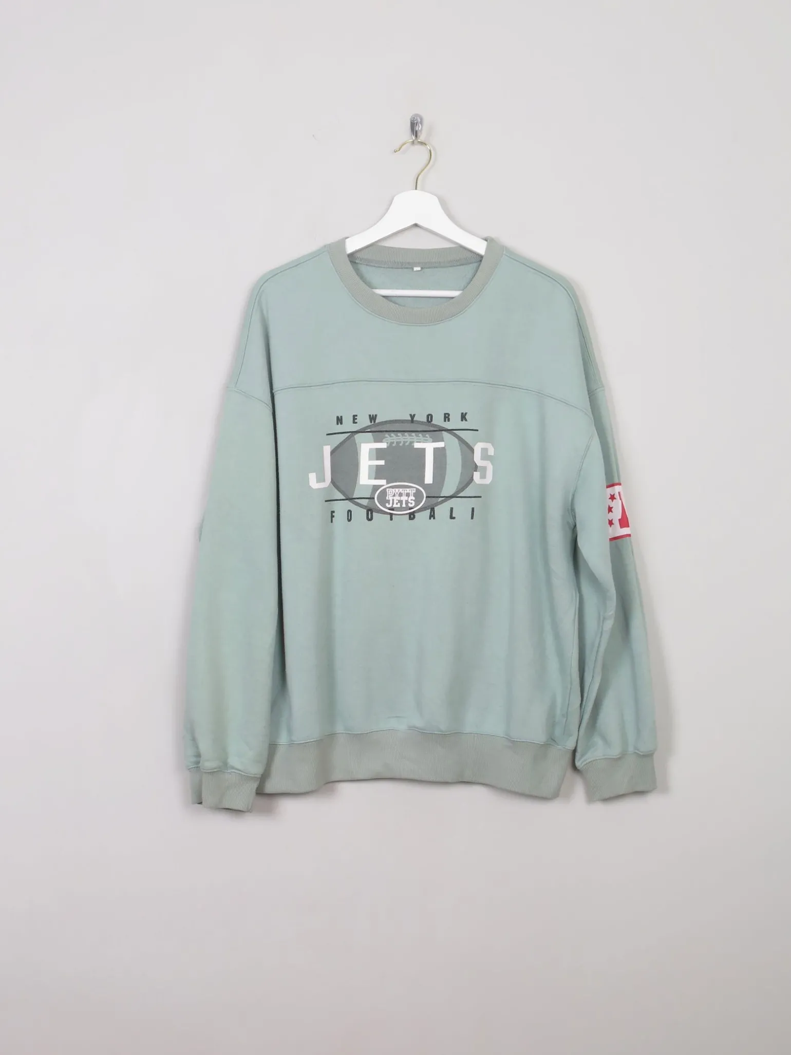 Men's Green Vintage Sweatshirt With Logo L
