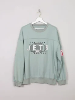 Men's Green Vintage Sweatshirt With Logo L