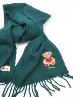 Men's Green Wool Harrods Scarf