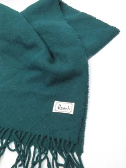Men's Green Wool Harrods Scarf