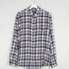 Men's Grey Check Vintage Flannel Shirt Chaps XL