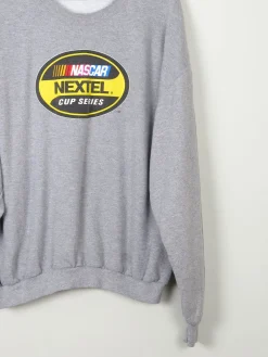 Men's Grey Vintage Nascar Sweatshirt L/XL