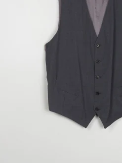Men's Grey Wool Waistcoat 44