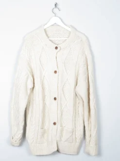 Men’s Hand-knit Vintage Aran Cardigan XL