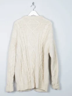 Men’s Hand-knit Vintage Aran Cardigan XL