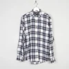 Men's Izod Vintage Flannel Blue & White Shirt M