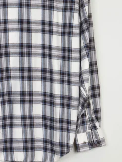 Men's Izod Vintage Flannel Blue & White Shirt M
