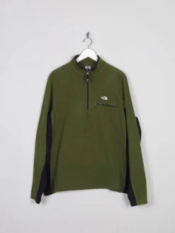 Men's Khaki Green The North Face 1/4 Zip Top XL