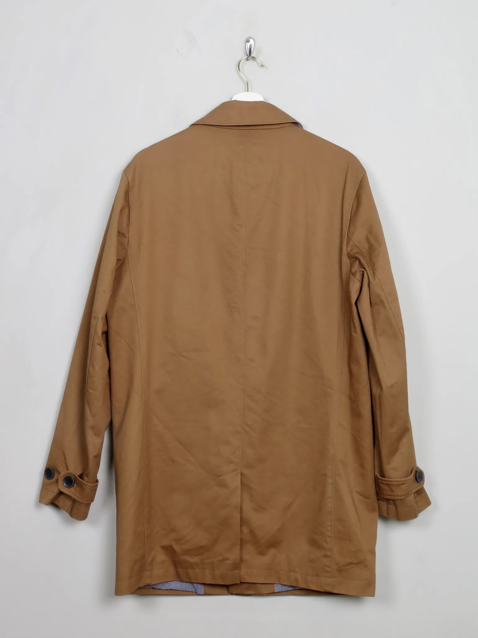Men's Light Brown Tench Coat M