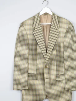 Men’s Louis Copeland Mustard  Check Wool Vintage Jacket 42”
