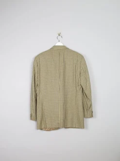 Men’s Louis Copeland Mustard Check Wool Vintage Jacket 42”