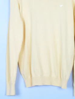 Men's Mustang Yellow Cotton Jumper XL