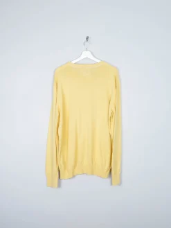 Men's Mustang Yellow Cotton Jumper XL