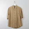 Men's Mustard Vintage Silk Shirt M