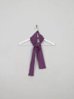 Men's Narrow Vintage Purple Neck Scarf